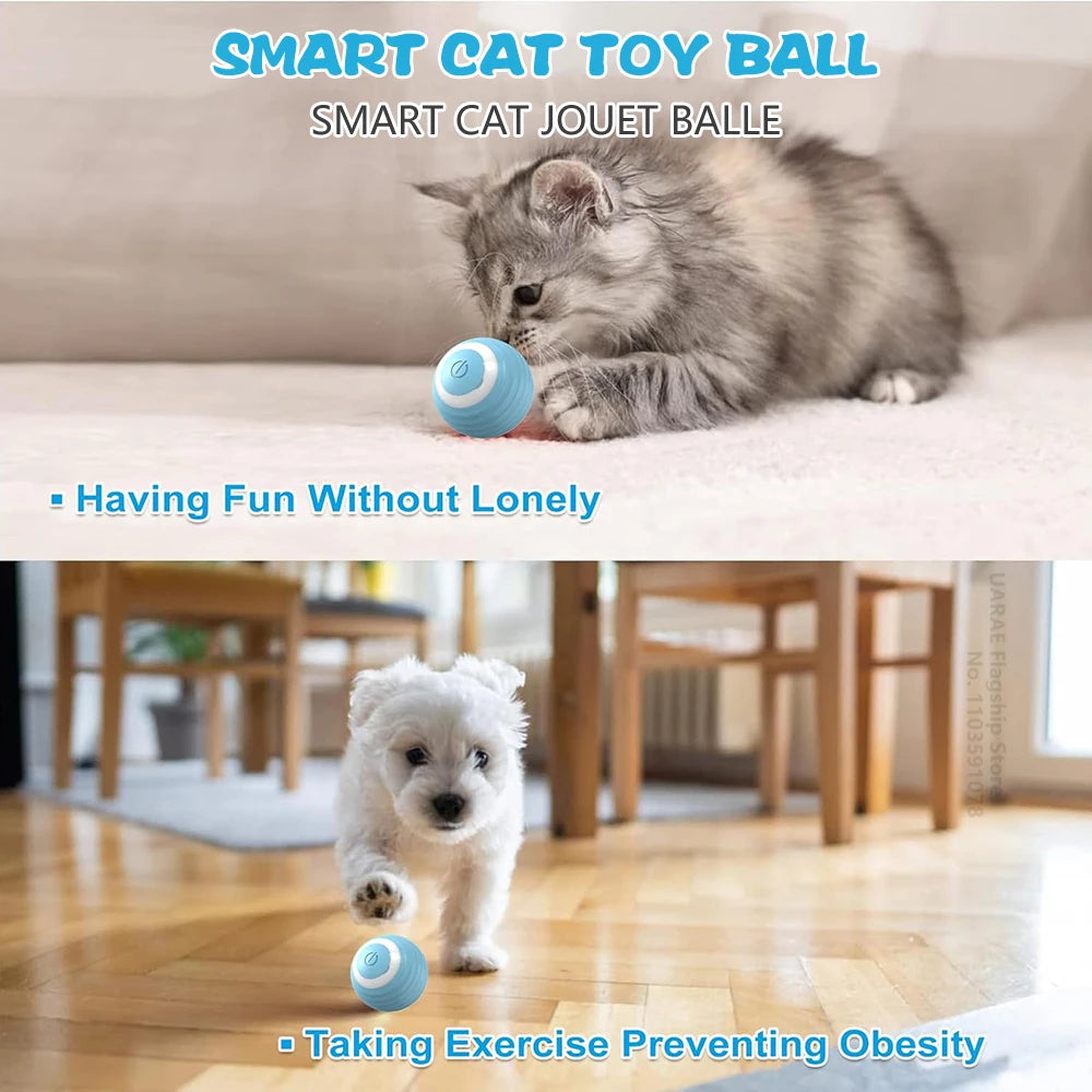 Automatic Interactive Rolling Ball for Cats - Smart Electric Toy and Game Accessory