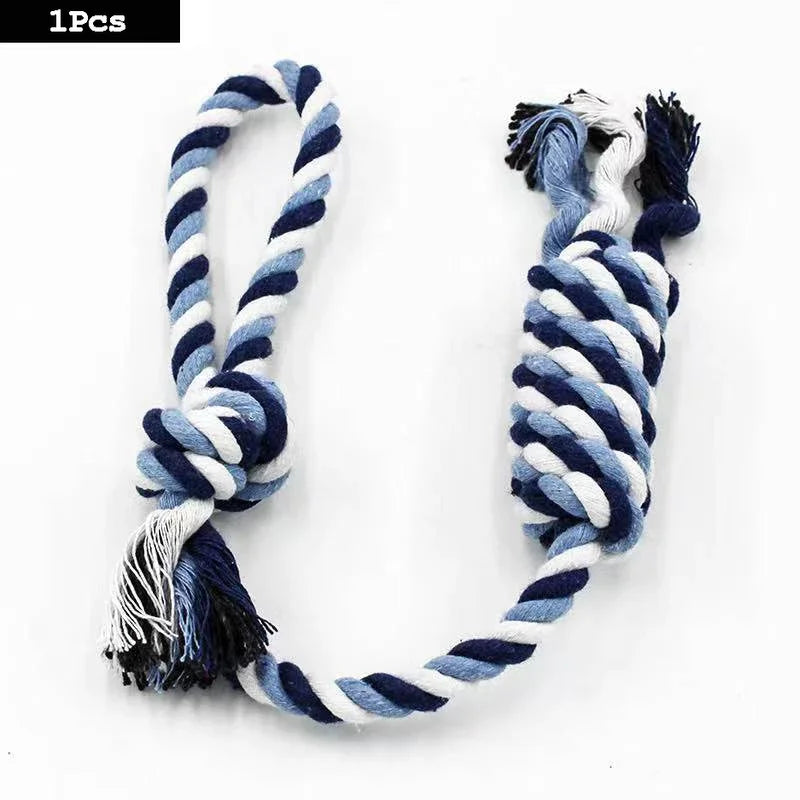 1Pc Dog Toy Carrot Knot Rope Ball Cotton Rope Dumbbell Puppy Cleaning Teeth Chew Toy Durable Braided Bite Resistant Pet Supplies